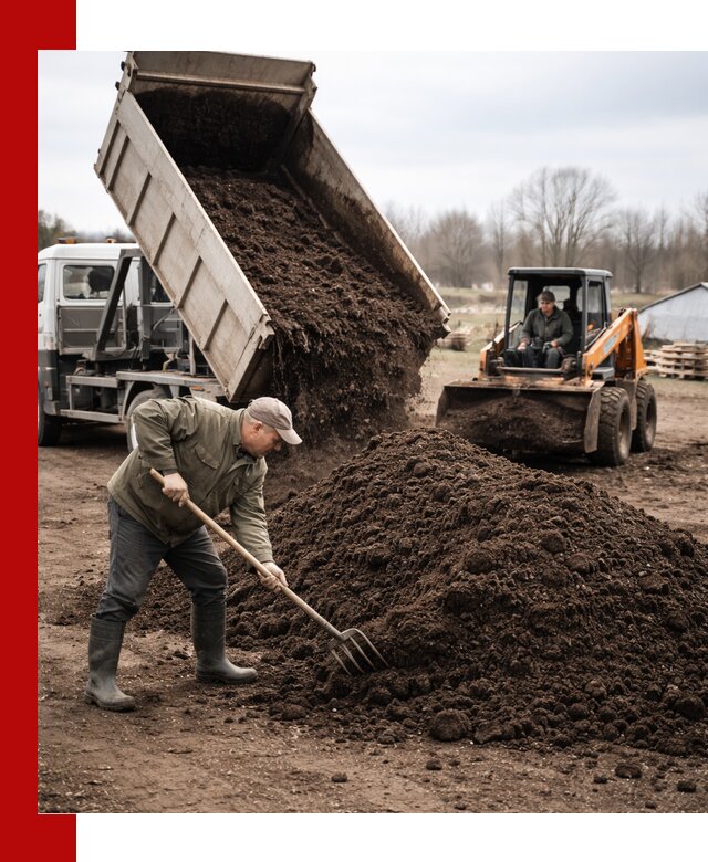 Доставка и продажа перегноя в Раменском быстро и дешево