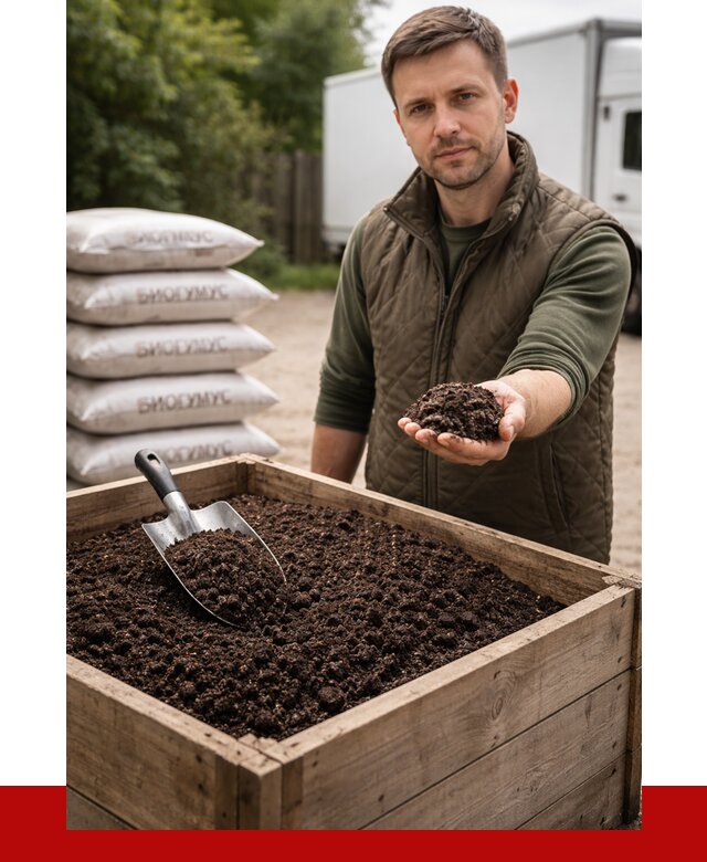 Купить биогумус в Раменском с доставкой от 8618 р. за куб | ПРОНЕРУДРмн