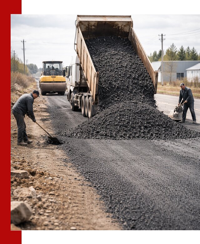 Асфальтовая крошка для дорог в Раменском — поставка и доставка