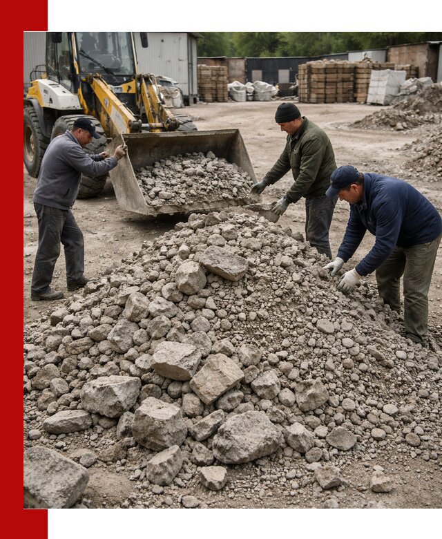 Демонтаж и вывоз бой бетона в Раменском