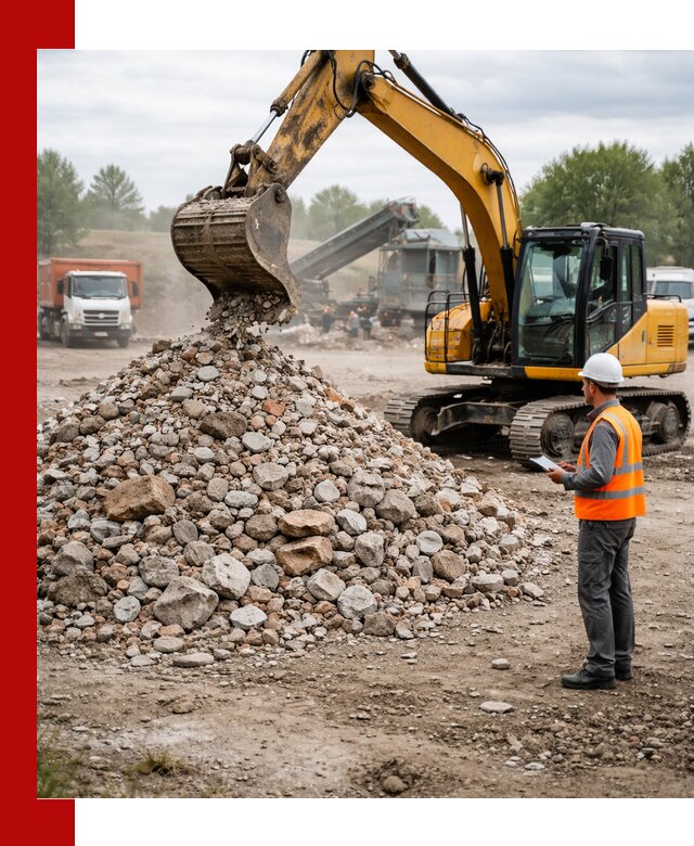 Доставка и вывоз строительного боя в Раменском