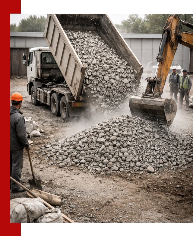 Доставка дробленого бетона в Раменском оптом и в розницу