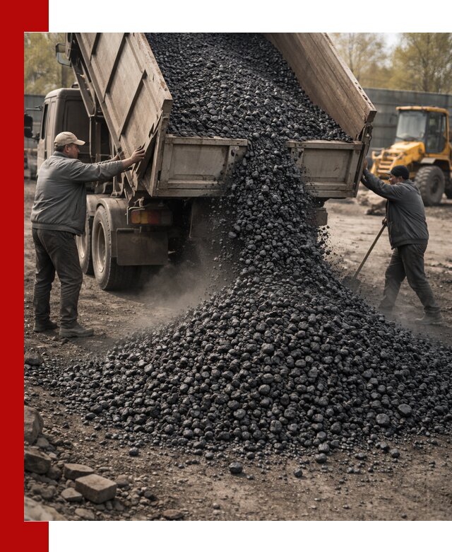 Доставка угля семечка самосвалами в Раменском