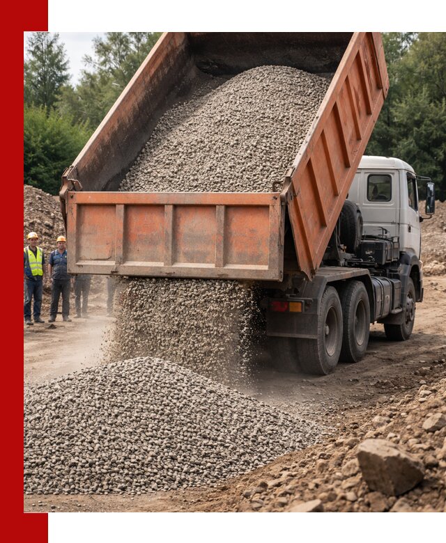 Доставка сыпучих материалов самосвалом в Раменском быстро и надежно