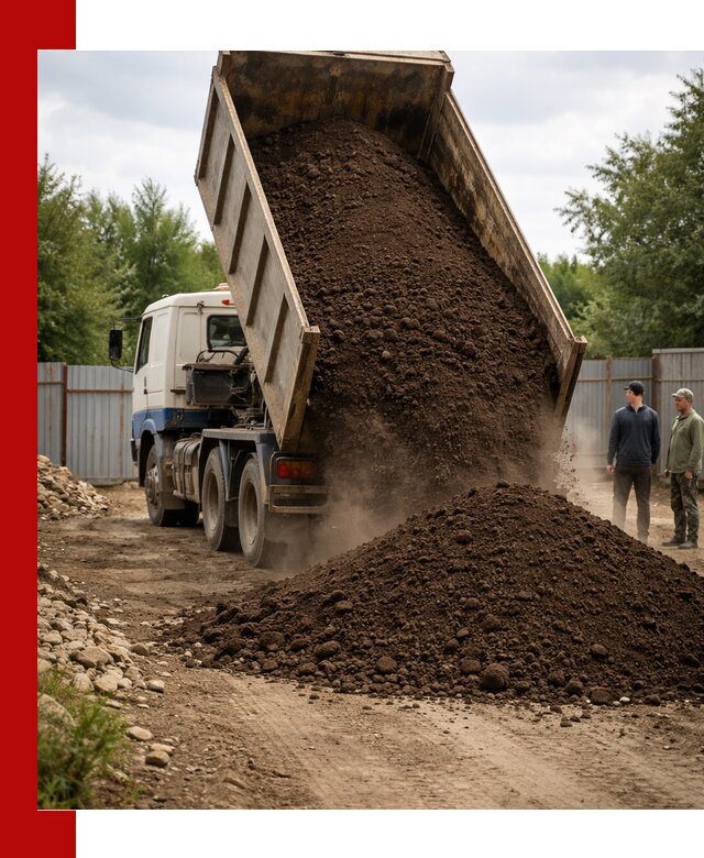 Доставка самосвалом 10 кубов в Раменском быстро и надёжно