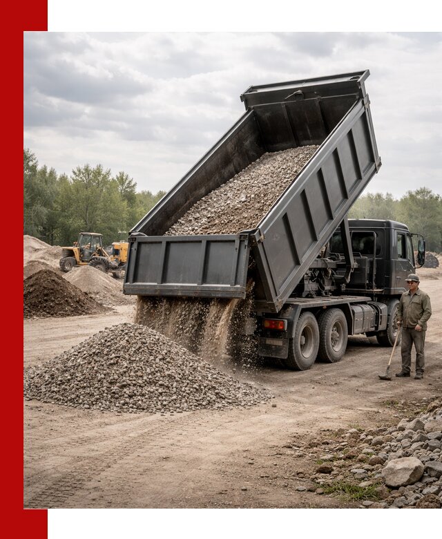 Доставка самосвалом 30 м3 по выгодным ценам в Раменском