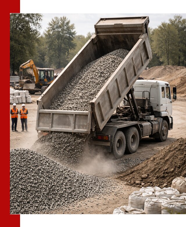 Аренда самосвала в Раменском для доставки сыпучих и нерудных материалов