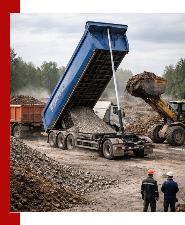 Аренда тонар 40 тонн в Раменском с доставкой материалов