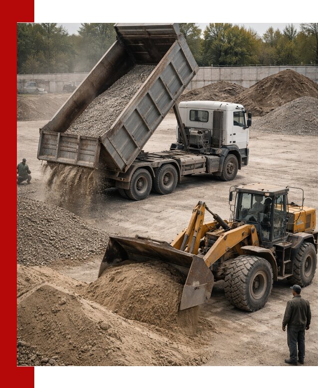 Перевозка сыпучих грузов самосвалами и бортовыми в Раменском