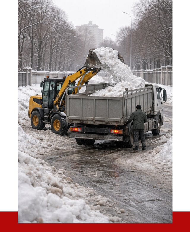 Вывоз снега с погрузкой в Раменском от 3549 р. ПРОНЕРУДРмн