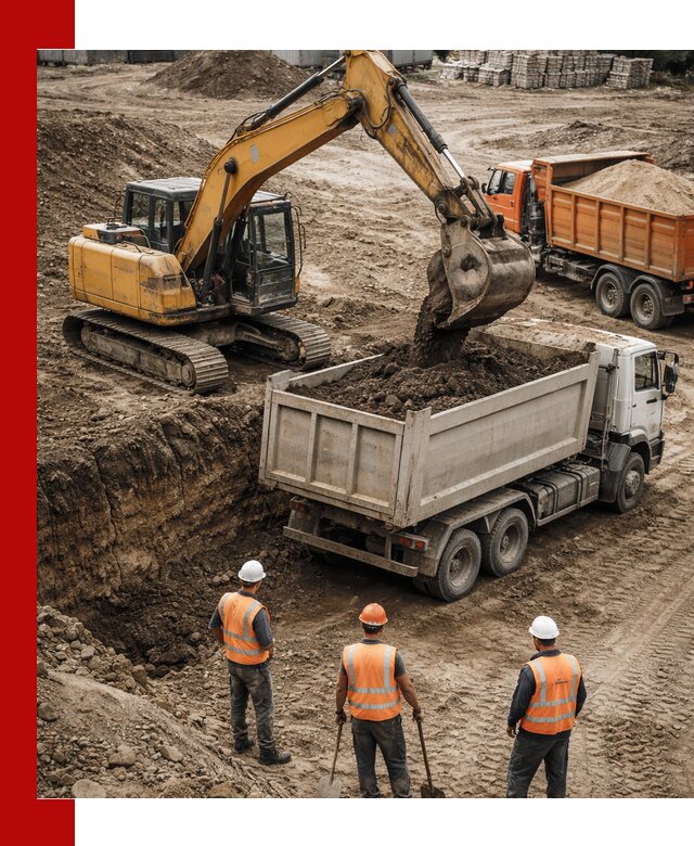 Разработка грунта для строительства и благоустройства в Раменском