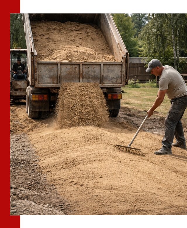 Отсыпка участка песком в Раменском быстро и качественно