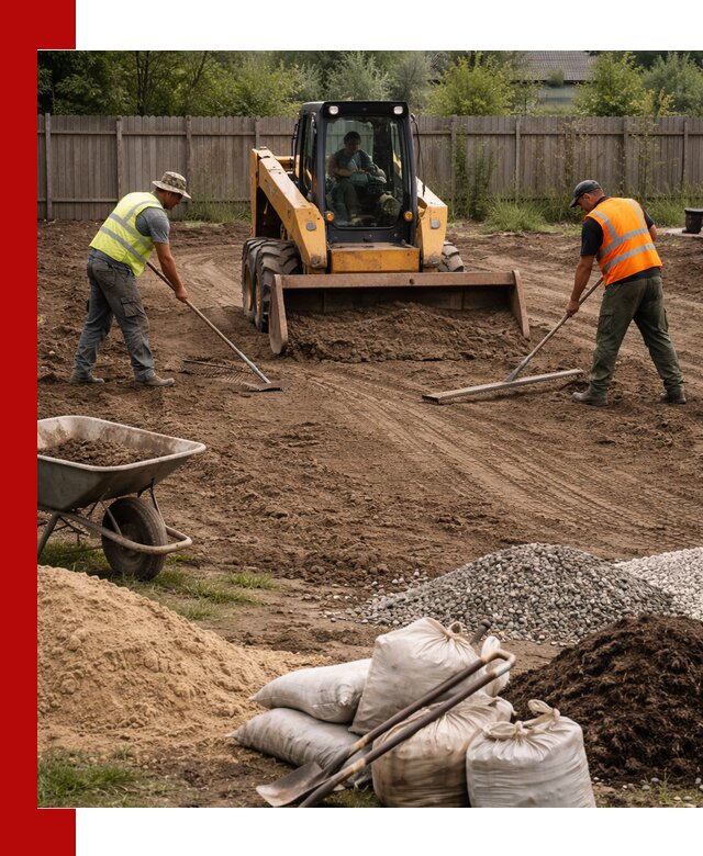 Выравнивание участка под строительство и благоустройство в Раменском