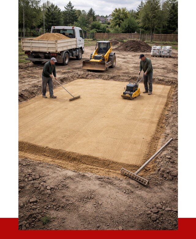 Устройство песчаной подушки в Раменском от 4563 р. ПРОНЕРУДРмн